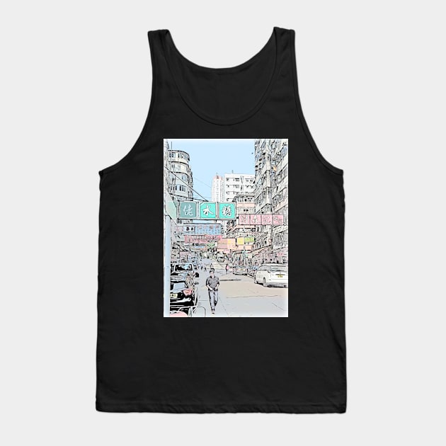 HK Street Tank Top by ChrisOConnell